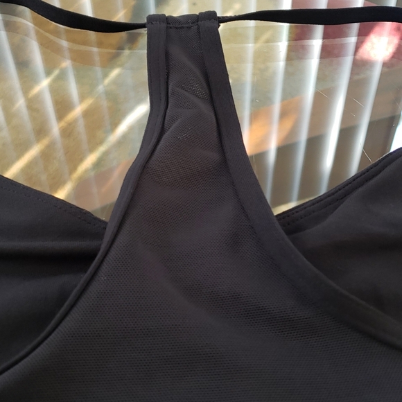 ADIDAS WOMEN'S 3 STRIPES FLORAL SPORT BRA BLACK - Picture 11 of 14